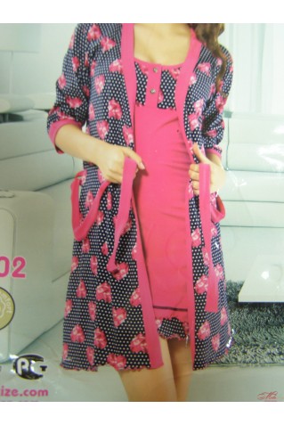 Комплект сорочка+халат Marcize 6502